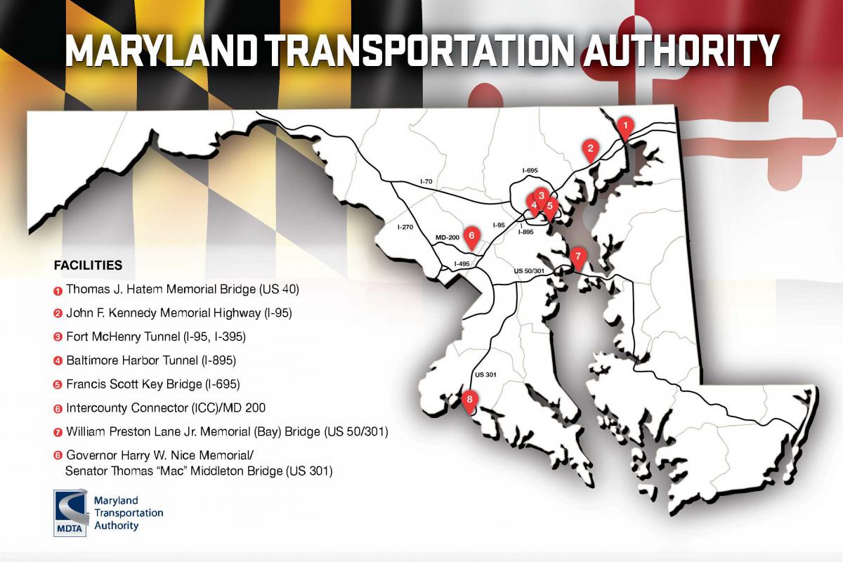 Maryland Toll Roads Map Living Room Design