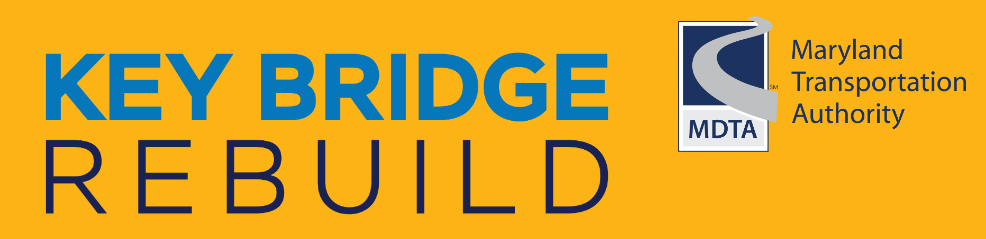 Key Bridge Rebuild Banner with MDTA Logo