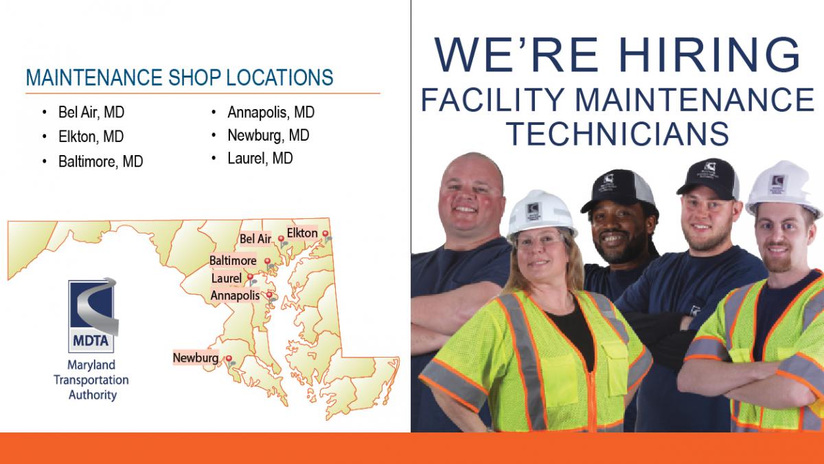 We're hiring Facility Maintenance Technicians