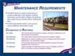 Maintenance Requirements