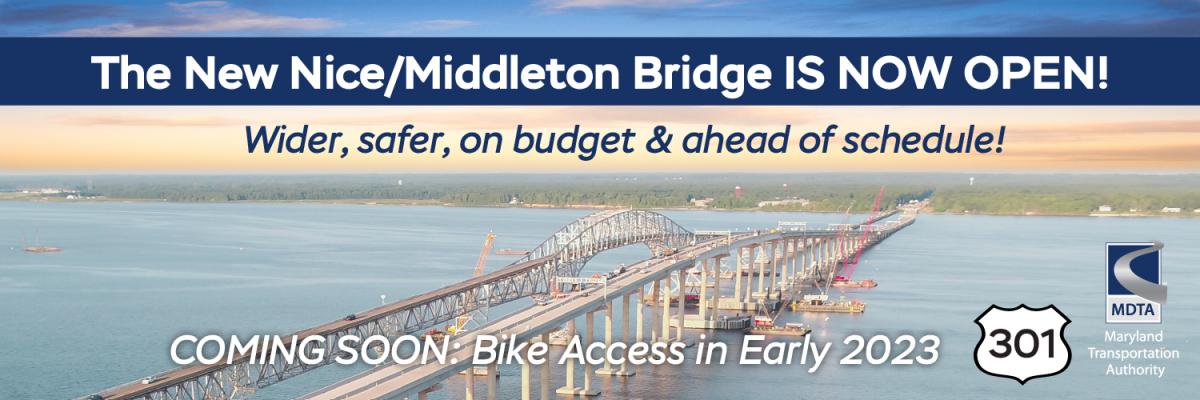 The New Nice/Middleton Bridge IS NOW OPEN!