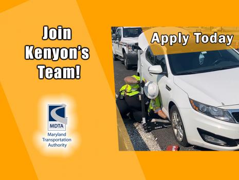 Join Kenyon's Team, Apply today.